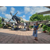 With two captured airplanes of the U.S. Air Force and Navy.